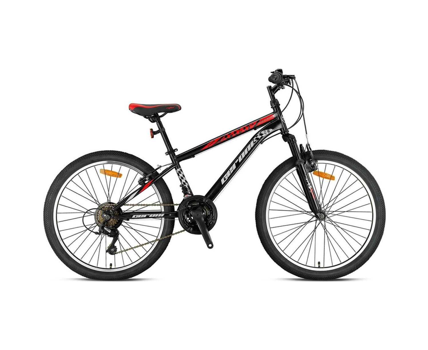 Geroni Mars Plus - 20'' Mtb - 10' - 7 Vites - V.b - Siyah-gri/kırmızı Siyah-kırmızı