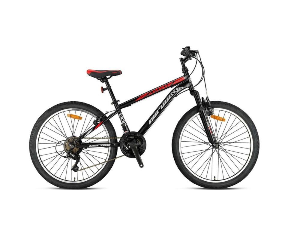 Geroni Mars Plus - 20'' Mtb - 10' - 7 Vites - V.b - Siyah-gri/kırmızı Siyah-kırmızı