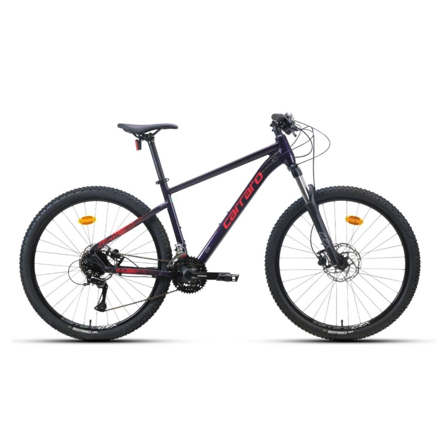 Carraro Crx 924 Hd Fren 24 Vites 29 Jant Dağ Bisikleti Karanlık Mor Kırmızı 48 Kadro