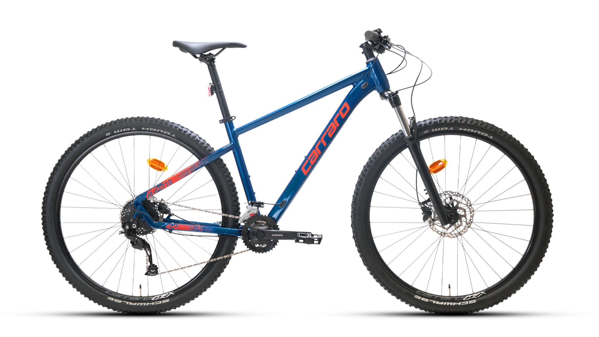 Carraro Crx 918 18-v Hd Dağ Bisikleti - Saten Mavi-canlı Kırmızı - 48 Cm