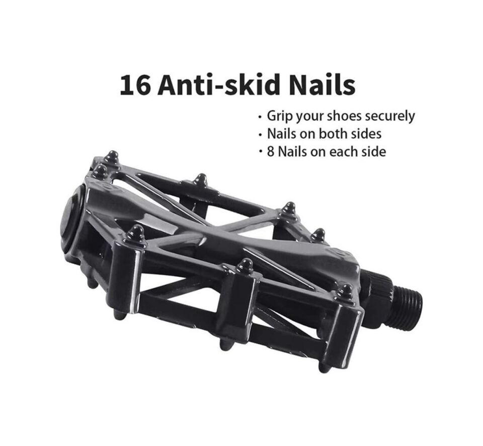 Xbyc 1815 Bilyalı Bisiklet Platform Pedal Geniş Yapılı Bilyalı Alüminyum Pedal Mukavemetli Mavi Renk
