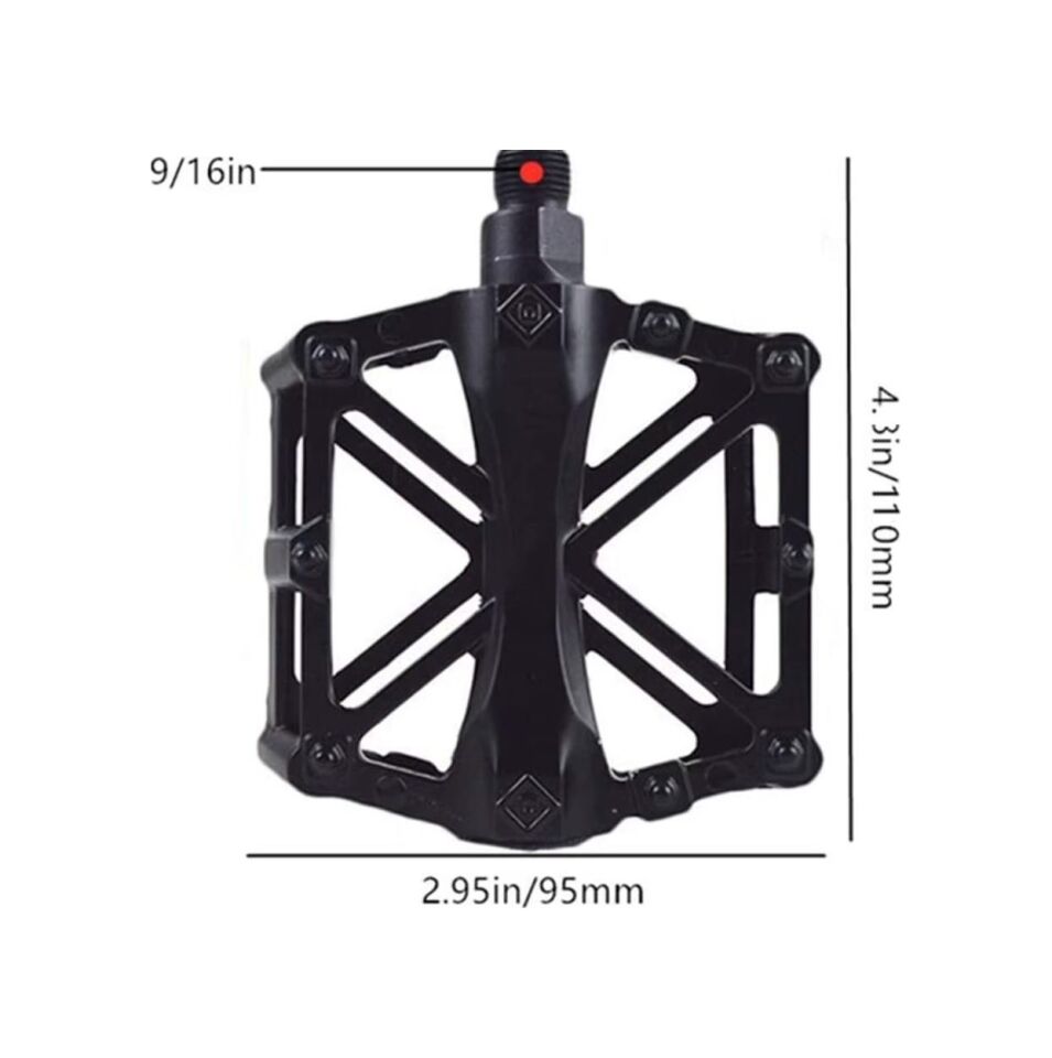 Xbyc 1815 Bilyalı Bisiklet Platform Pedal Geniş Yapılı Bilyalı Alüminyum Pedal Mukavemetli Mavi Renk
