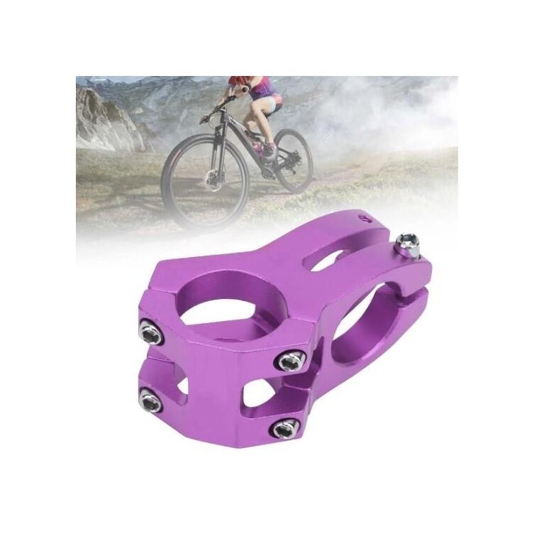 Wake Mor Bisiklet Kısa Gidon Boğazı 40 MM Mor