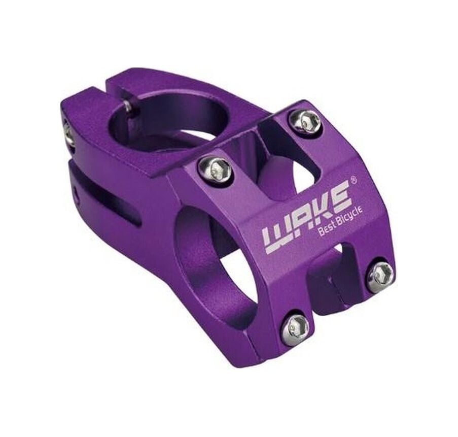 Wake Mor Bisiklet Kısa Gidon Boğazı 40 MM Mor